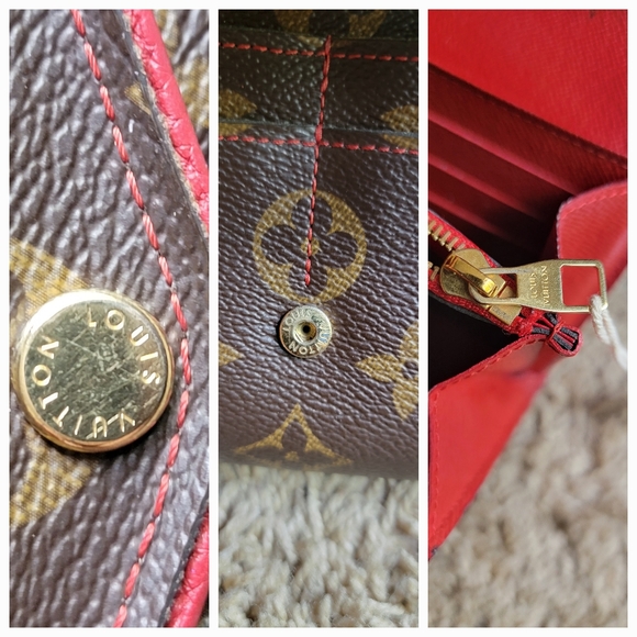 COA 💞 LOUIS VUITTON MONOGRAM CANVAS SARAH RETIRO WALLET - Picture 5 of 12